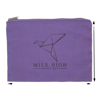 China Customized High Quality Recyclable Logo Canvas Cotton Bag With Zipper for sale