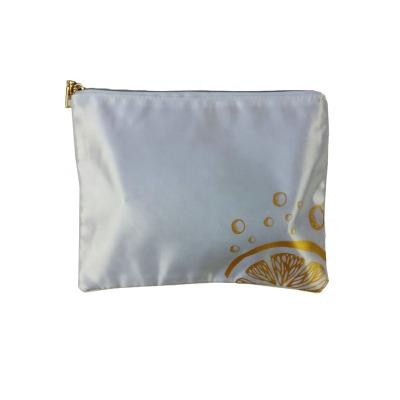 China Eco Friendly Gift Satin Double Zipper Bags Suppliers Carry Bags With Custom Logo for sale