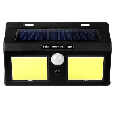 China Super Bright Garden Motion Sensor Security Solar Flood Lights Waterproof Wireless Motion Sensor Solar Wall Lights for sale