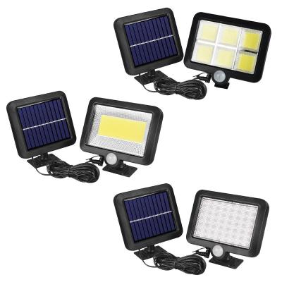 China Waterproof Garden LED Solar Panel Power PIR Motion Sensor Solar Garden Wall Lights Outdoor for sale