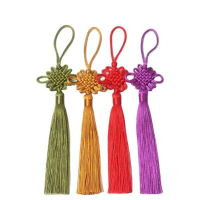 China As Your Special Request Selling Car Decor Garment Curtain Home Gift Box Textile Hot Solid Vivid Tassel Chinese Knot for sale