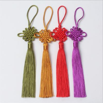 China As Your Gift Box High Quality Solid Vivid Tassel Garment Curtain Car Inquiry Decoration Chinese Knot for sale