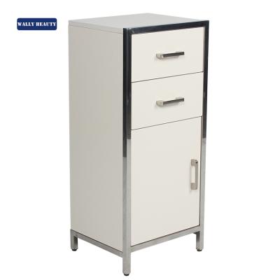 China Can Do Drawer In The Same Stainless Steel Side View Furniture Barber Shop Wooden Silver Trolley for sale