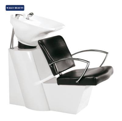 China Wallybeauty Factory Price Modern Barber Shop Wash Hair Shampoo Basin Chair for sale