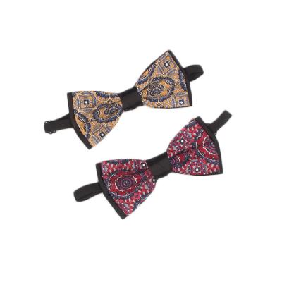 China Formal Wedding Dot Neck Bowties Dark Color Geometric Bowtie Butterfly Men's Bow Ties Wholesale Chic Men's Bow Ties zu verkaufen