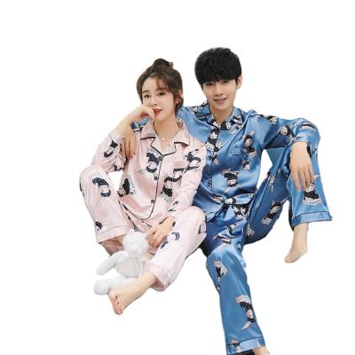 China QUICK DRY Limited Cotton Material 5 XL Size Long Robes Organic Type Sleepwear Lovers Men's Printed Pajamas for sale