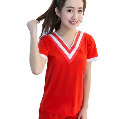 China New Women's Summer Factory Direct Sales QUICK DRY Short Sleeve Knitted Cotton V-Neck Short Shorts Two-Piece Suit Pajamas for sale