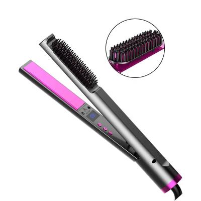 China Safety Temperature 470F Electric Hair Straightener 3 in 1 Hair Curler and Brush Comb for sale