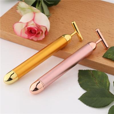 China Hot Selling Face Lift Amazon Energy Beauty Bar T Shape Face Roller Beauty Massager Golden Energy Instant Face Pull Tight Cup Lift for sale