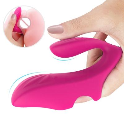 China Real Touch Feeling Rose Vibrator 9 Magnetic Vibration Mode USB Charging G Spot Finger Vibrator Sex Toy For Women Clitoris Stimulation for sale