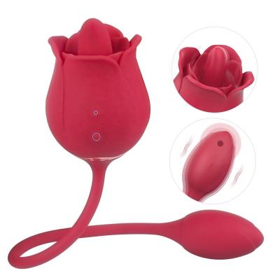 China Real touch feeling silicone dildo vibrator dropshipping tongue licking sucking pink vibrator clit sucker for female for sale