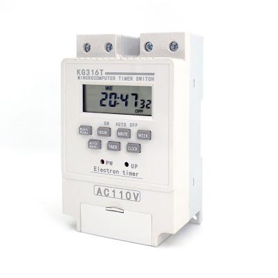 China 7 Days 24 Hours Timer Switch 10A KG316T Timer Programmable Timer Switch Control For Electric Lights Relay 110v Control Timer For List Removal Lamp for sale