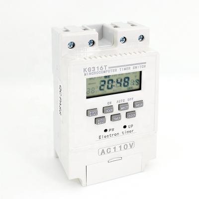 China 7 Days 24 Hours Time Switch KG316T Microcomputer Control Timer 25A 220V Programmable Digital Timer Switch for sale