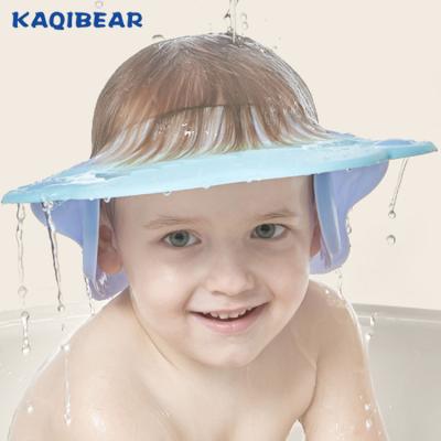 China Best Viable Selling Soft Plastic Kids Ear Shampoo and Eye Protection Baby Shower Hat for sale