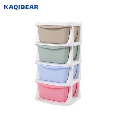 China Free Sample Sustainable Accept Customize Bathroom Kitchen Toy Storage Box Drawer Cabinet Kids Baby Child Plastic 5 Drawers Clothes Cabinet for sale