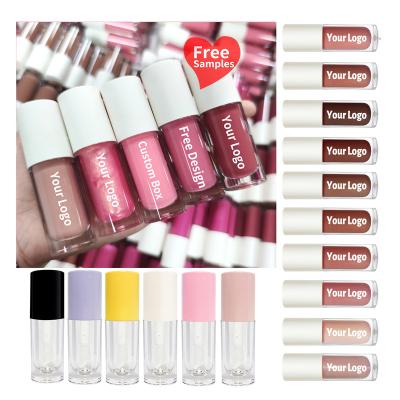 China Moq Waterproof Vegan Stocking Nude Lip Gloss Moisturizing Wholesale Private Label Lip Gloss for sale