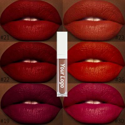 China Wholesale custom waterproof matte liquid matte vegan lipstick logo matte liquid lipstick private label waterproof vegan lipstick for sale