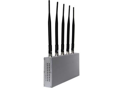 China 2G / 3G Desktop Cell Phone Signal Jammer 5 Antenna For Conference Room for sale