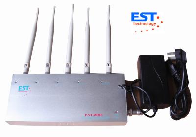 China Full Frequency EST-808E Cell Phone Signal Jammer For Schools , 5 Antenna for sale