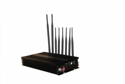 China Black Cell Phone Signal Jammer , 2G 3G 4G and WIFI Signal Blocker for sale