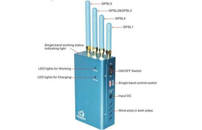 China Handheld Cell Phone Signal Jammer  for sale