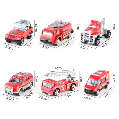 China Hot Selling High Quality High Quality Slide Fire Truck Toys Diecast Model Car Toy Children Kids Toys For Vehicles Sale for sale