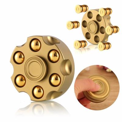 China Innovative Hot Selling Copper Finger Toys, High Speed ​​Solid Brass Metal Hand Bearing Spinners Trigger Toys for sale