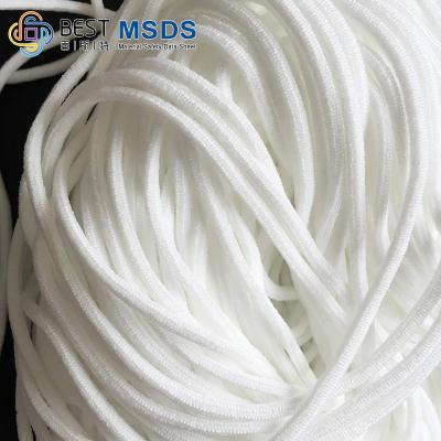 China Zacht Rond Elastisch Earloop-Bandenkoord voor Polyester 3.0mm 2.8mm van Spandex van het Gezichtsmasker Te koop