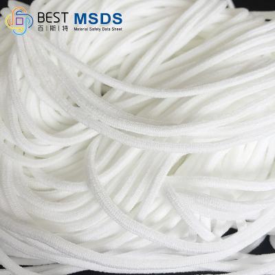 China nilón suave de Spandex 6m m del pequeño cordón elástico redondo de 2.5m m 3m m 4m m 5m m en venta