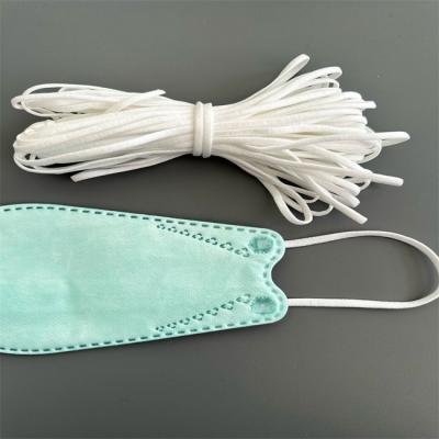 China Replacement Elastic Stretchy Ear Loops For Korean KF94 Face Mask 3.5mm 5.0mm for sale