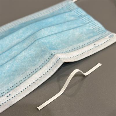 China Plastic Single Core Nose Wire For Mask Flat PP Nose Clip 3mm 5mm for sale