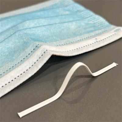 China 3 Ply Disposable Face Mask Plastic Wire Nose Clip Bridge PE 3mm for sale