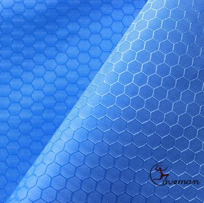 China Blue PA Football Dobby Ripstop 210T Polyester Taffeta Anti-Static Coating Fabric (Free Sample) for sale