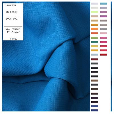 China New fashion waterproof 100% polyester jacquard lattice stitch pongee fabric for wind flag/coat/jacket for sale