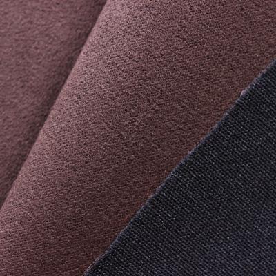 China TWILL made of China suede brown weft composition knitted fabric for sale