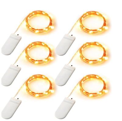 China Longstar Fashional 1M 2M 3M Multi Color Indoor Copper Wire Battery Button Room Eco-friendly Fairy Lights for sale