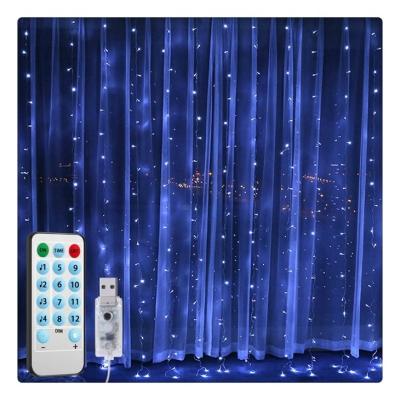 China Longstar Highly Flexible Hot Sales Waterproof Battery Operated With Remote Star Curtain Fairy Lights for sale