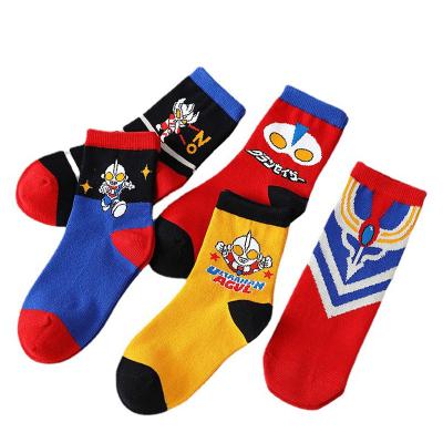 China Low Moq Antibacterial Children Cartoon Character Socks Children's Character Socks for sale