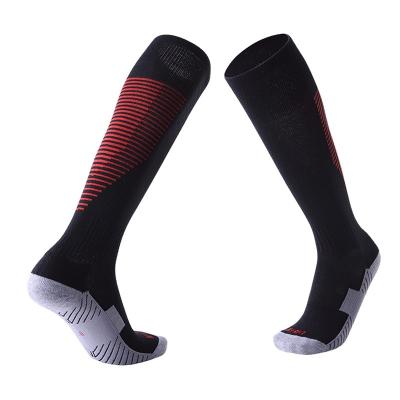 China Latest Design Breathable Promotional Redemption Many Knee High Football Socks for sale