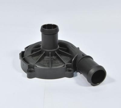 China POM Pump Inlet Outlet Plastic Injection Moulded Parts Support Silk Printing logo for sale