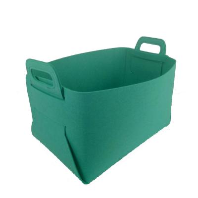 China Customized Tropical Felt Storage Basket Fabric Storage Bins Using For Room for sale