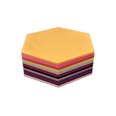 China Felt Board Modern Eco Friendly 9MM Hexagon Pin Thick 12MM Felt Acoustic Panel For Wall for sale