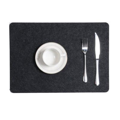 China Customer 3MM 4MM Kitchen Place Mat Set Table Place Mat 5MM Felt Sustainable Coasters Set for sale