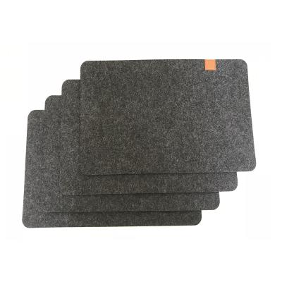 China Sustainable Customized Coasters Felt Coaster Set Felt Place Mat for sale