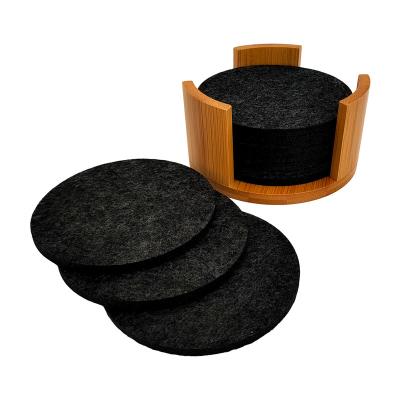 China Viable Hot Sale Felt Silicone Coasters Filz Tischsets Filzuntersetzer for sale