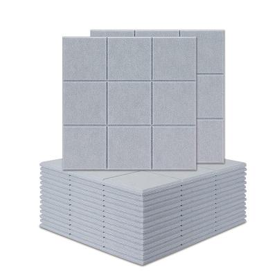 China Modern Custom Embossed Polyester Fiber Felt Acoustic Panels Sound Proof Padding for sale