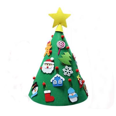 China Fashionable Large Size Felt Christmas Tree with Ornament Decorations for sale