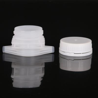 China Non Large Spill Diameter 40mm Plastic Spout With Cap For 5L Or Large Capacity Pouch for sale