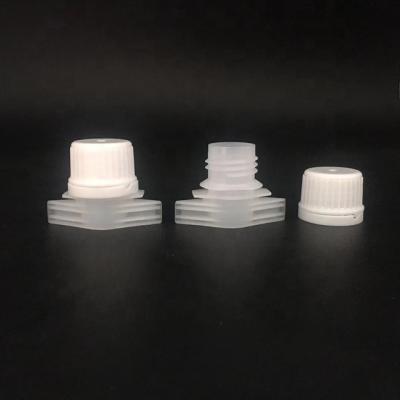 China Non spill 16mm plastic spout cap for mayonnaise doypack for sale