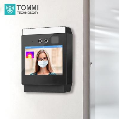 China Alarm Entry-Exit TOMMI Direct Contact Attendance Access Control System Temperature Face Card And Face Covering Detection for sale